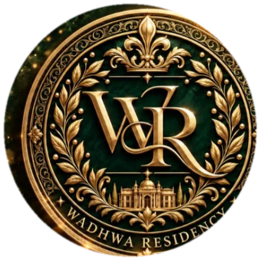 Wadhwa Residency circular gold seal